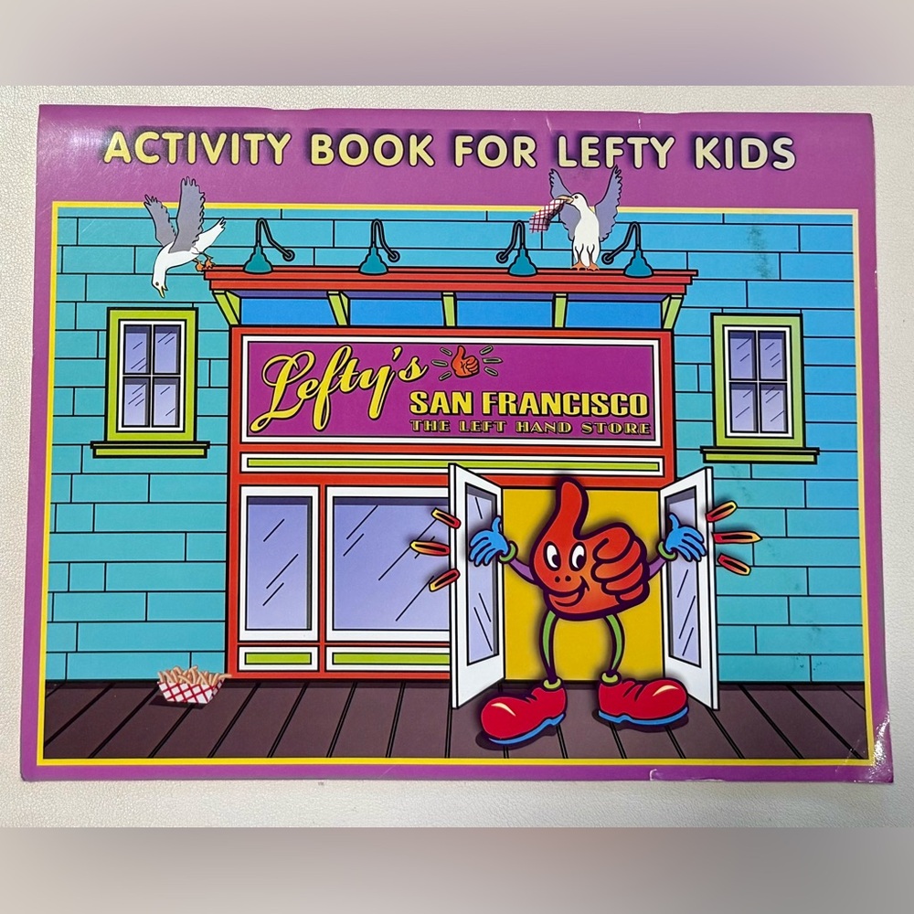 Activity Book for Lefty Kids book from Lefty’s San Francisco The Left Hand Store